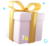 Receba seus bônus de boas-vindas no 7u